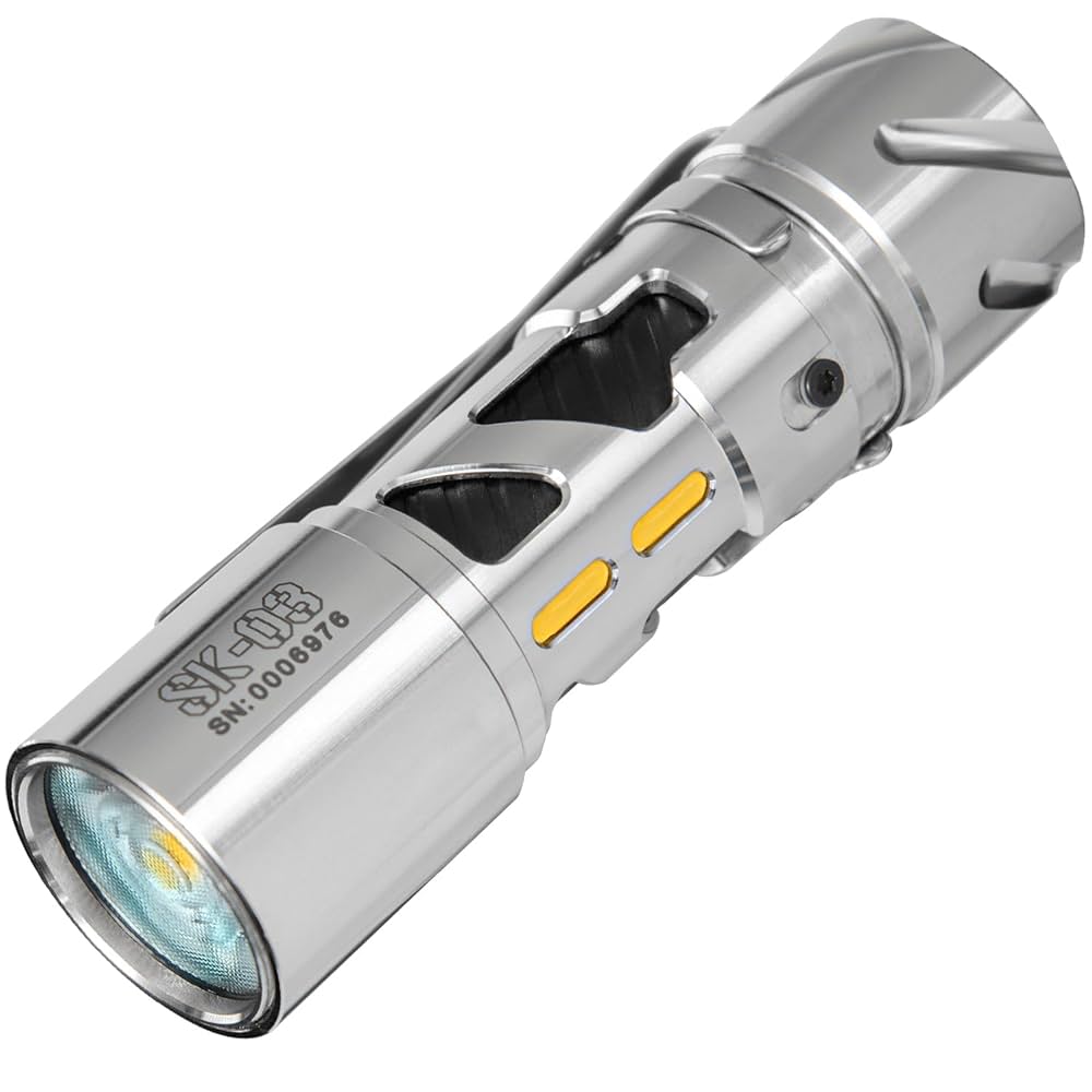 LOOP GEAR SK03 EDC Flashligh, AA Rechargeable LED Flashlight